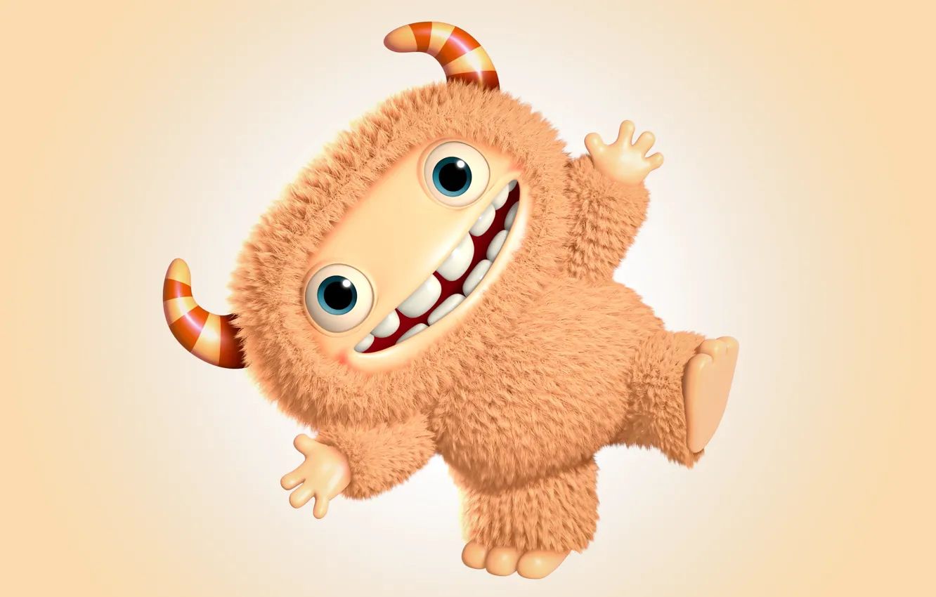 Photo wallpaper monster, monster, characters, cartoon, funny, cute