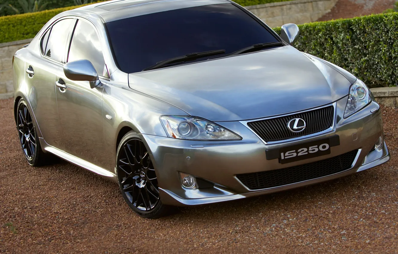 Photo wallpaper machine, lights, Lexus, sedan, the front, chrome, Lexus IS 250