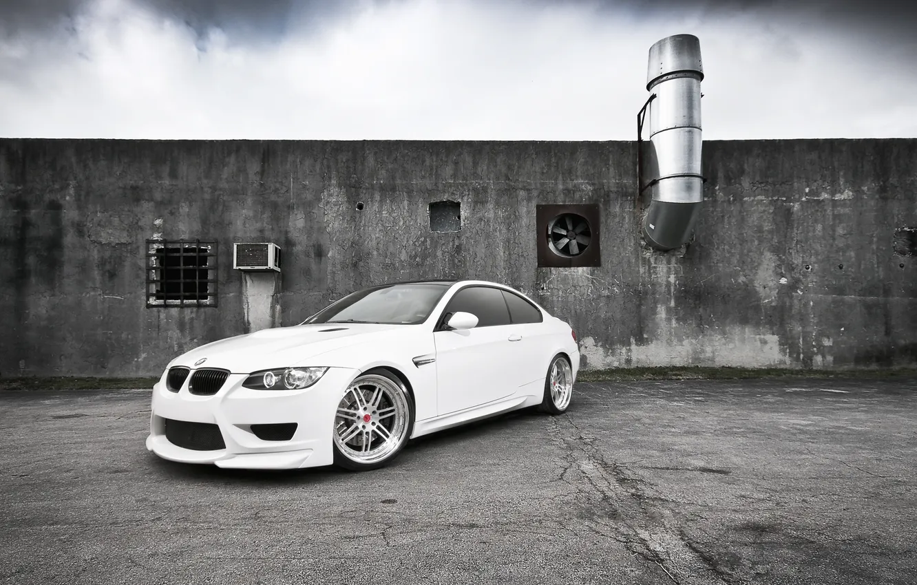 Photo wallpaper white, BMW, beast