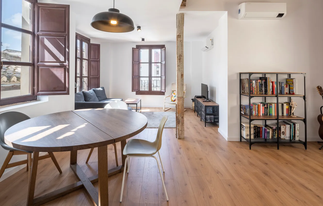 Photo wallpaper design, style, interior, Spain, living room, dining room, Granada, Granada