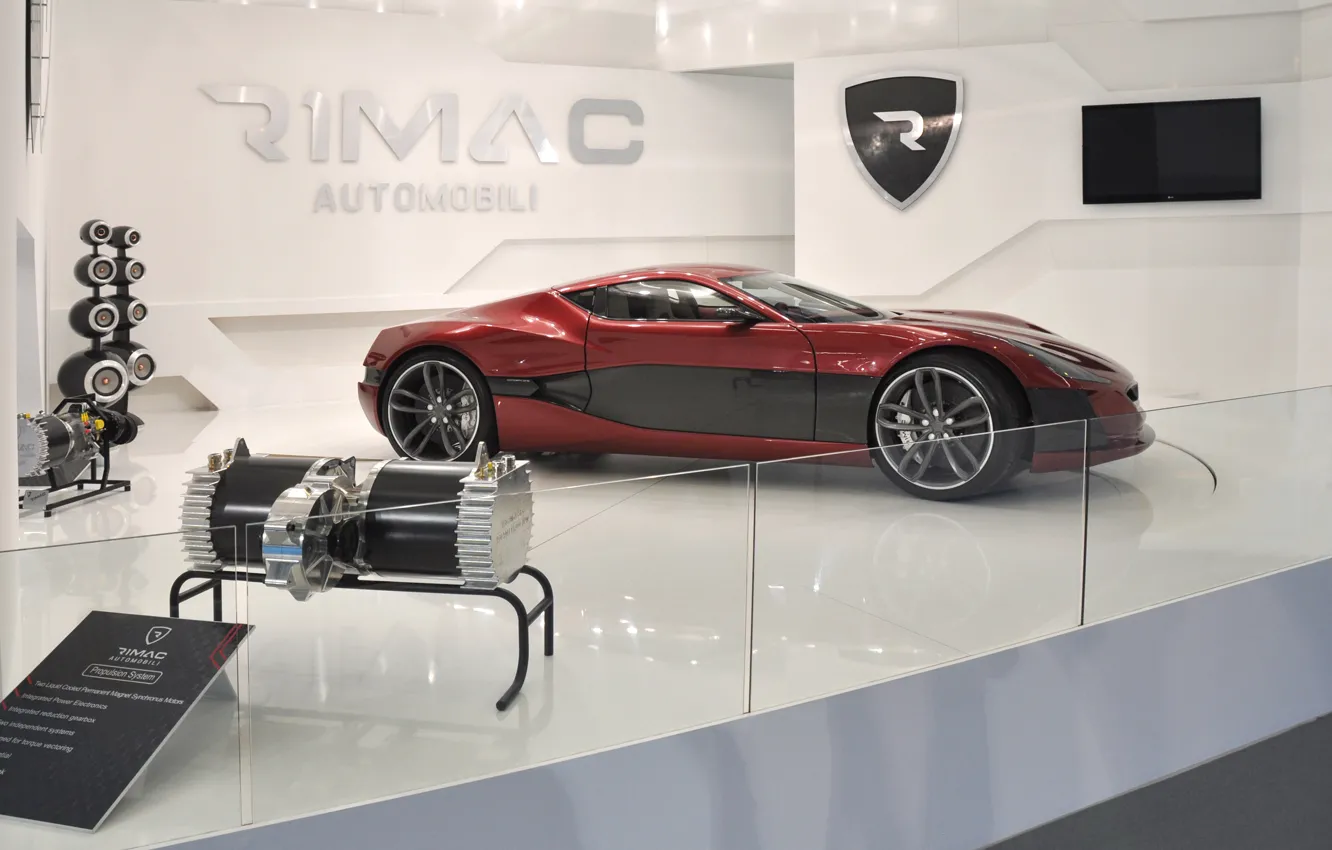 Photo wallpaper supercar, Concept One, Rimac, electrocar