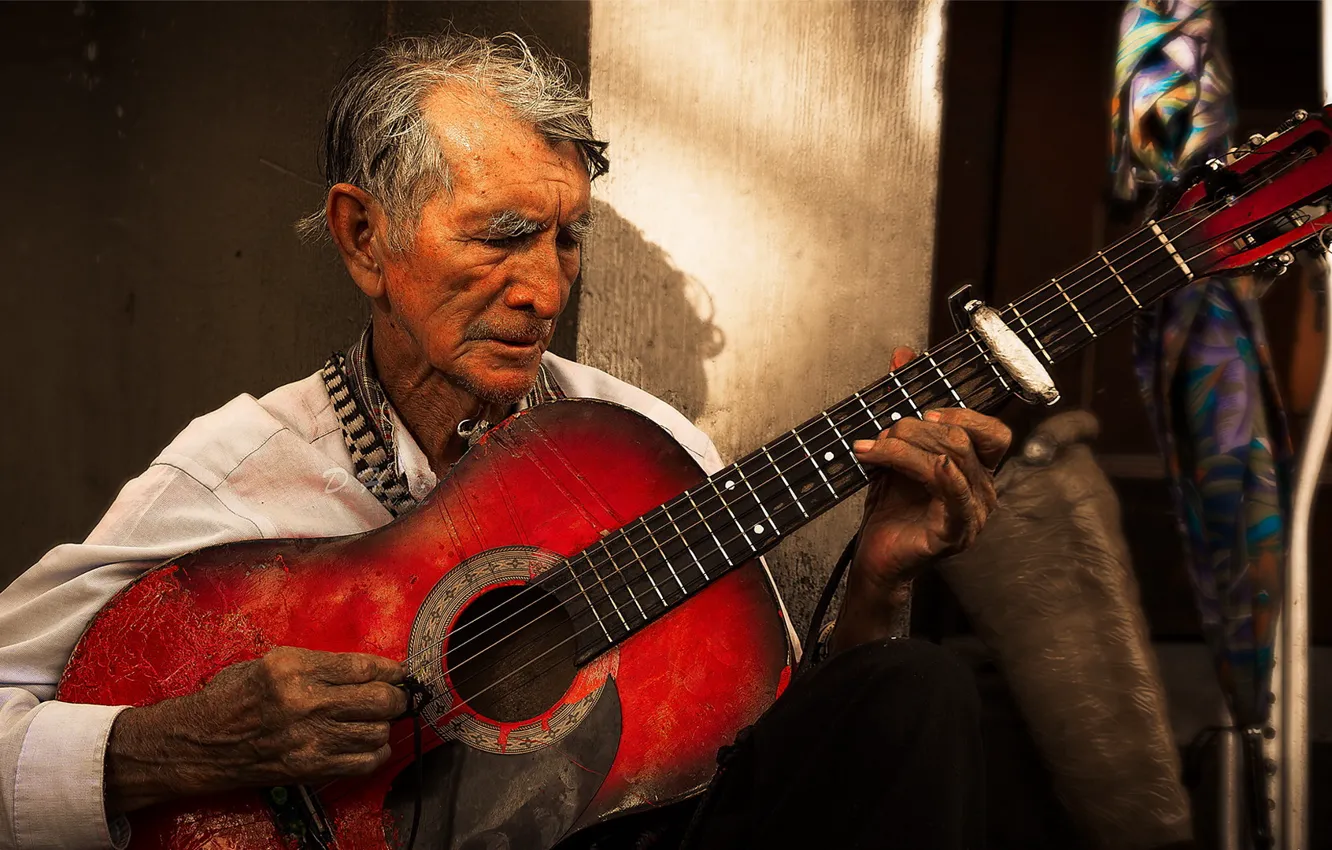 Photo wallpaper music, people, guitar