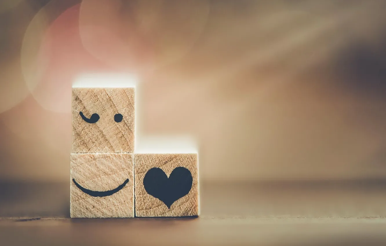 Photo wallpaper macro, background, cubes