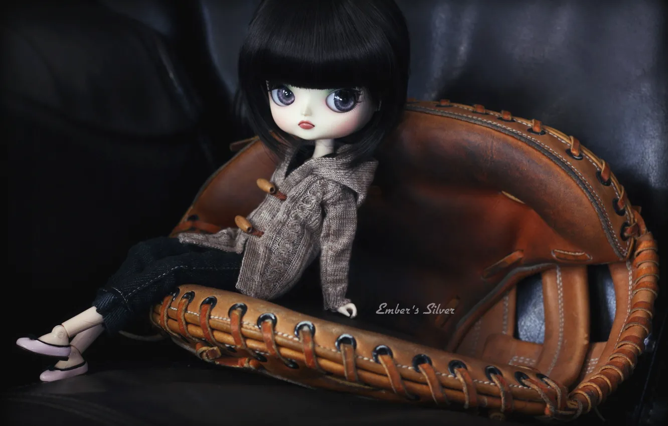 Photo wallpaper doll, hairstyle, girl, jacket, baseball trap