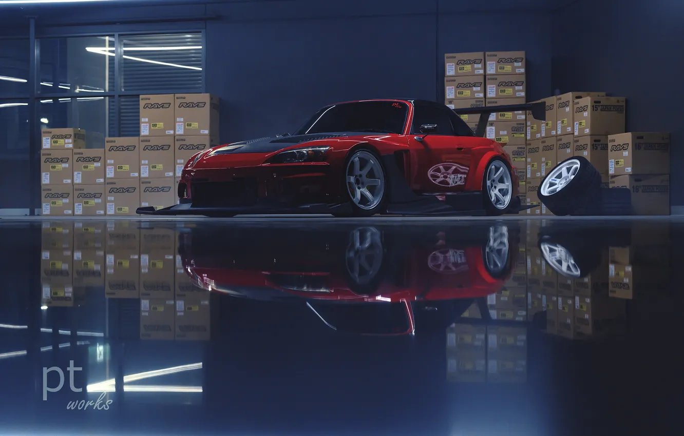 Photo wallpaper car, Honda, S2000