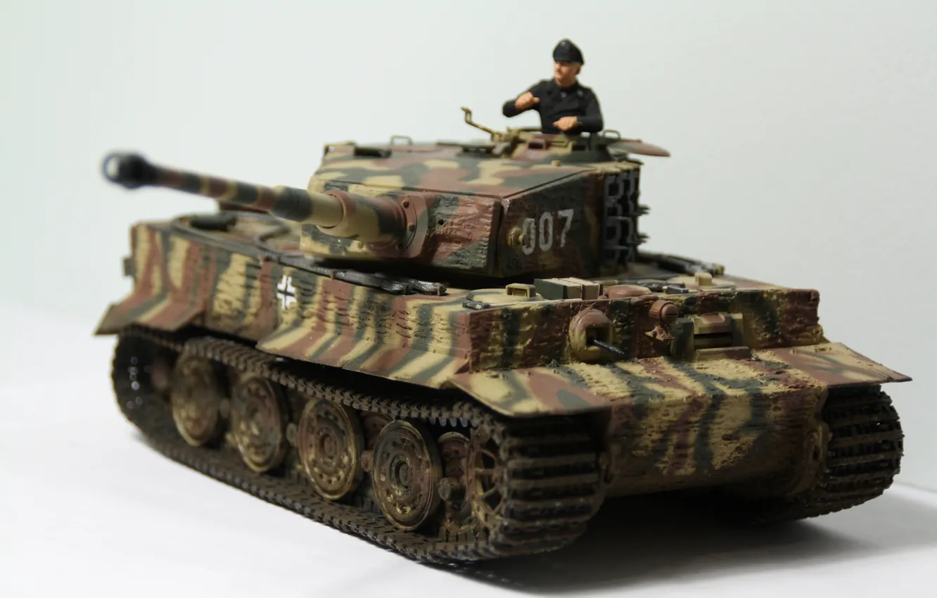 Photo wallpaper toy, tank, tiger, German, model, heavy