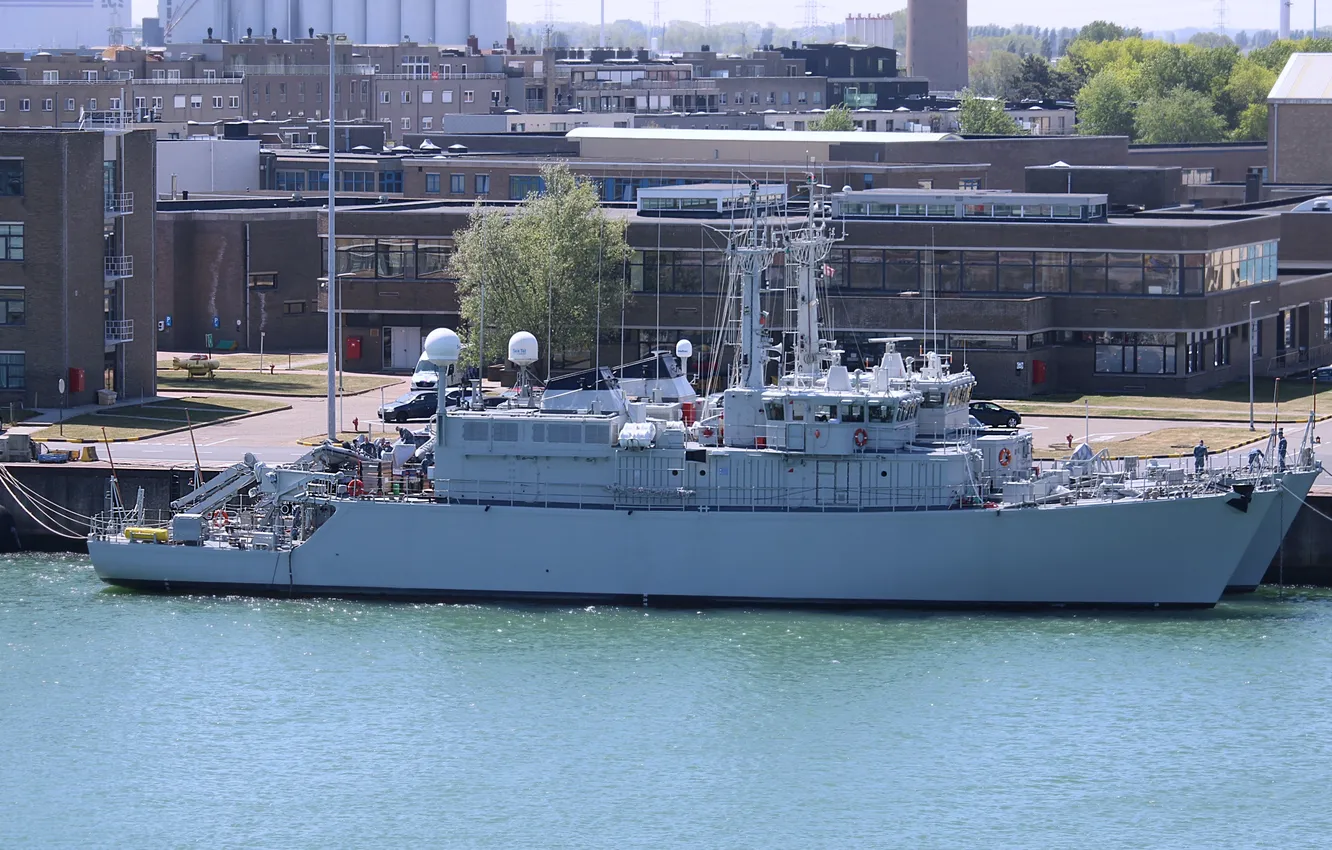Photo wallpaper minesweeper, Narcis M 923, Vlaardingen M 863