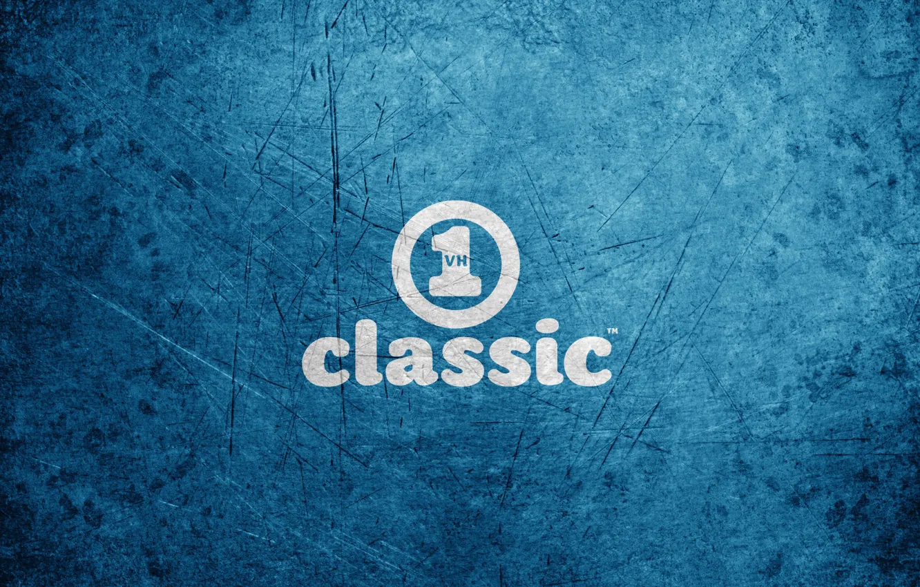 Photo wallpaper music, logo, texture, blue, background, classic, vh1 classic, channel