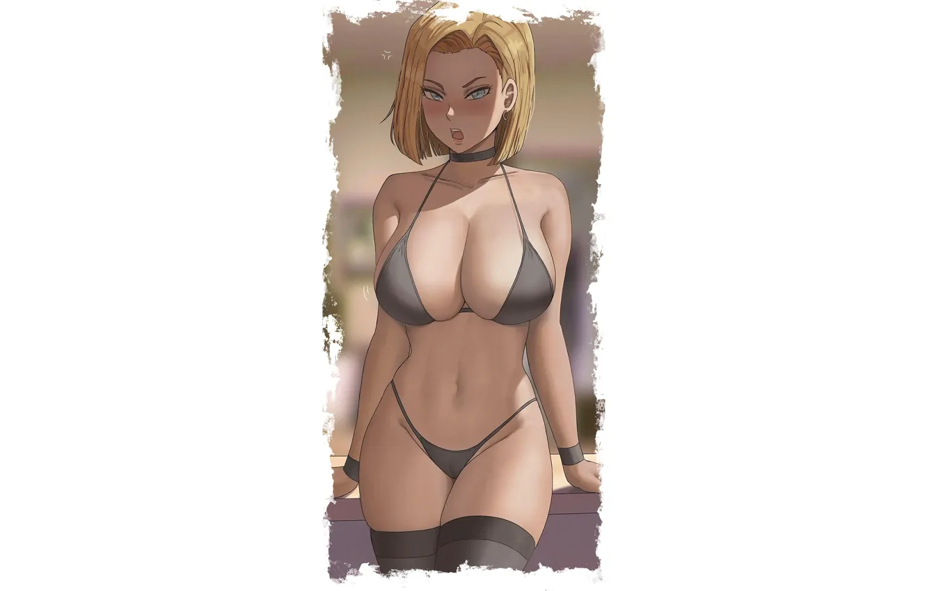 Photo wallpaper kawaii, girl, hot, sexy, boobs, anime, short hair, pretty