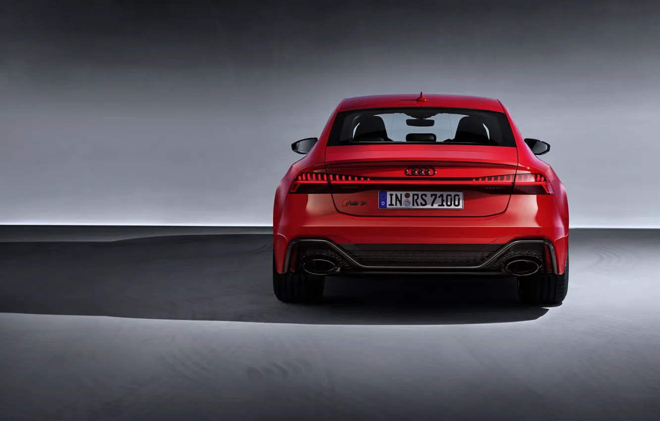Photo wallpaper Audi, rear view, Sportback, RS 7, RS7, 2020