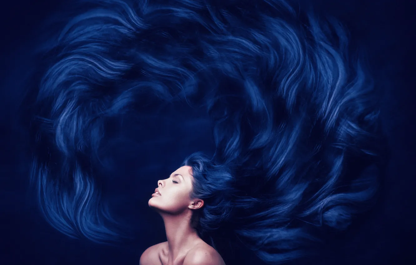 Photo wallpaper face, hair, profile, curls, photographer Zachar Rise, Yanika's girlfriend