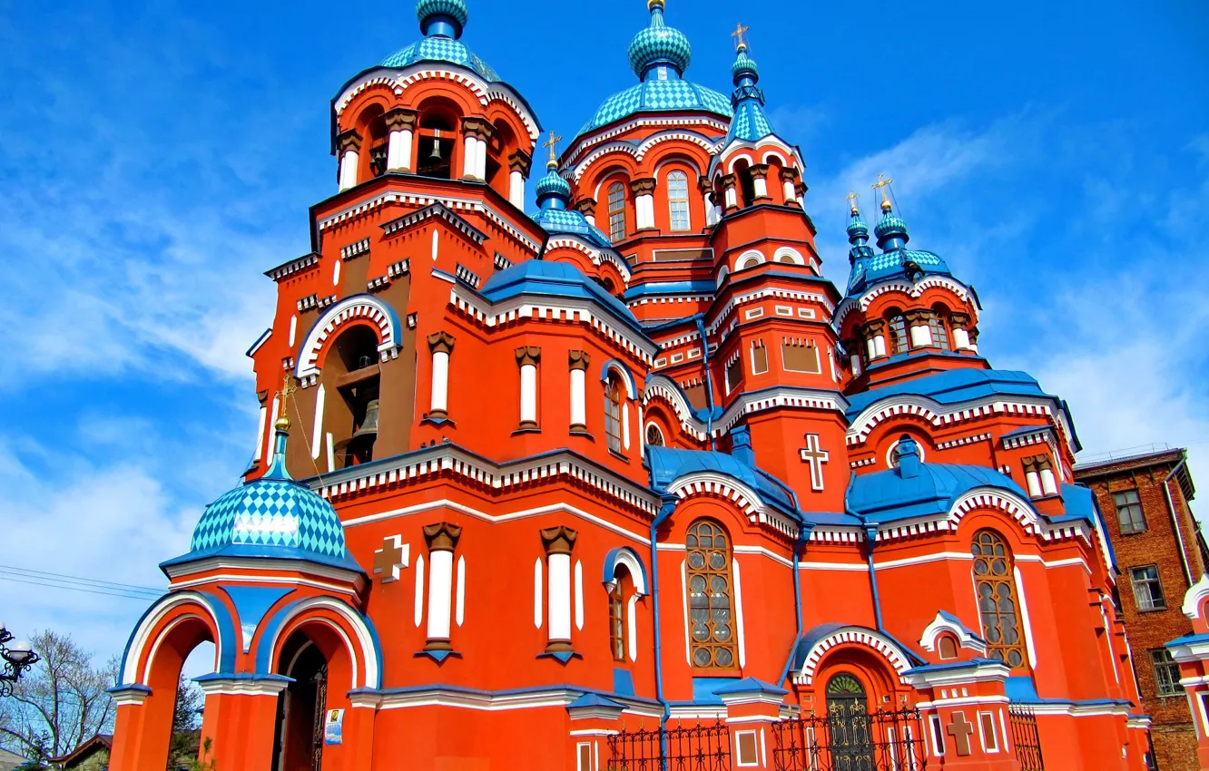 Photo wallpaper the sky, building, structure