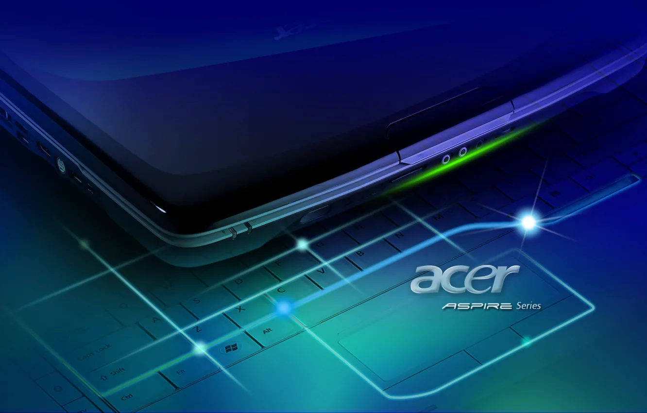 Photo wallpaper laptop, brand, Acer, aspire