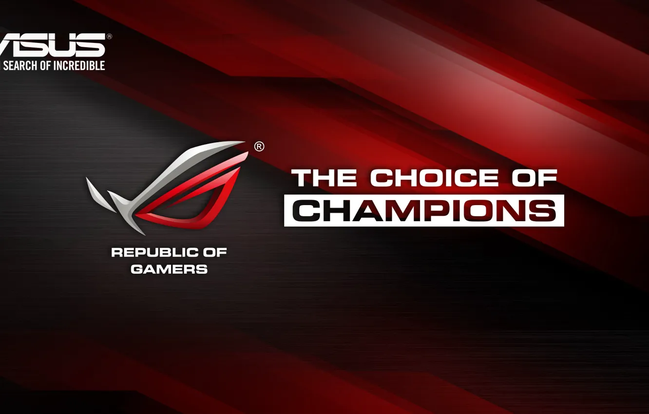 Photo wallpaper asus, rog, republic of gamers