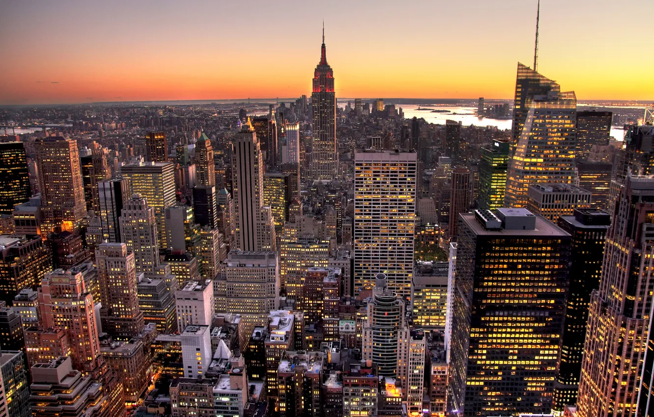 Photo wallpaper the city, New York, Empire State Building