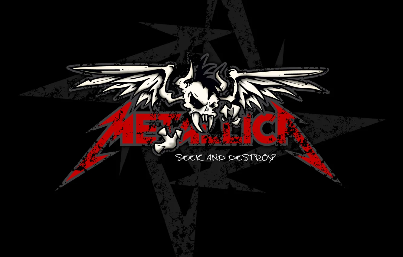 Photo wallpaper sake, red, Metallica