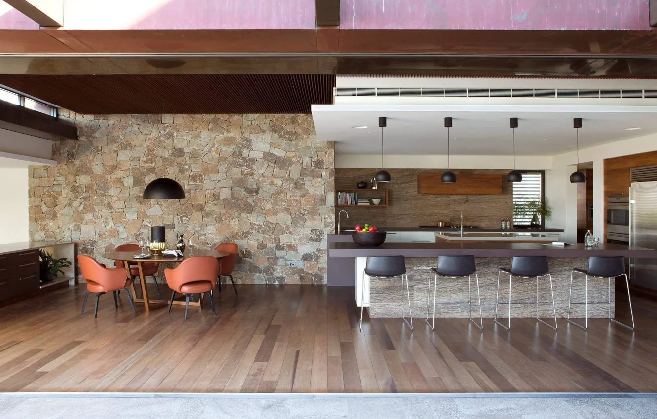 Photo wallpaper design, style, interior, Australia, kitchen, Australia, dining room, dining area