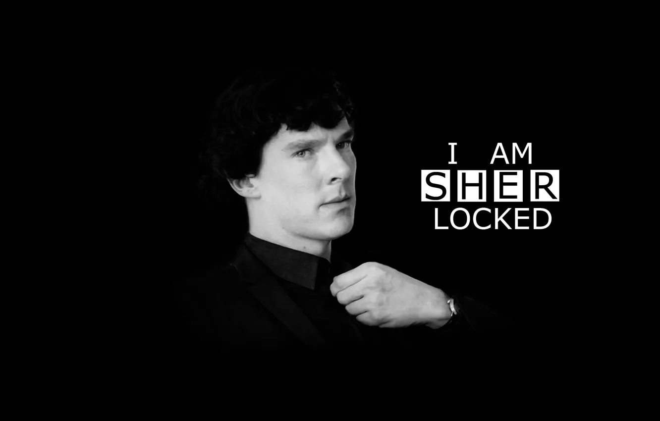Photo wallpaper black background, Benedict Cumberbatch, Sherlock, Sherlock BBC, Sherlock Holmes, Sherlock (TV series)