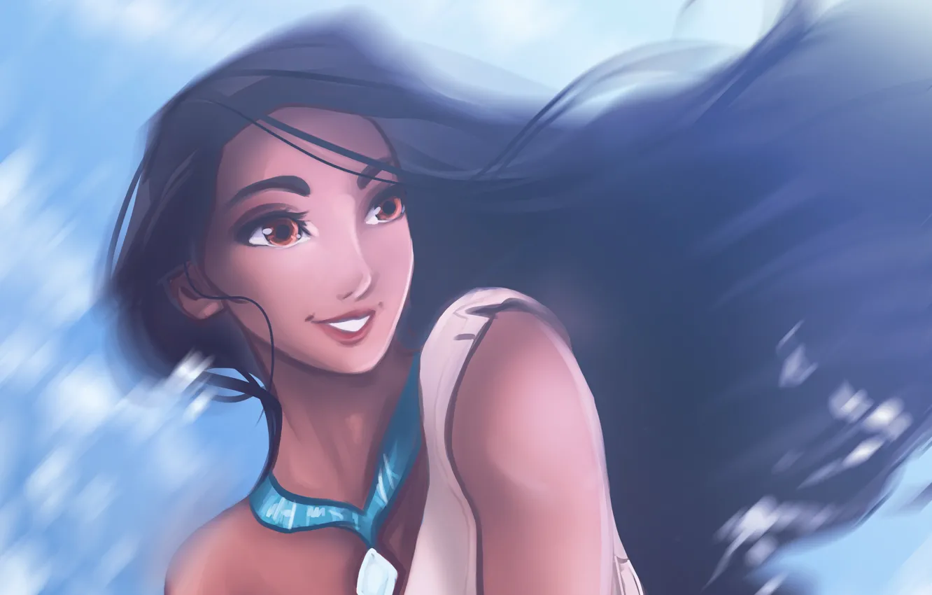 Photo wallpaper cartoon, Pocahontas, by Kachumi