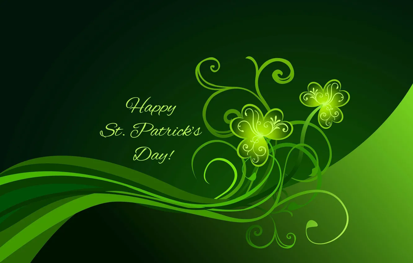 Photo wallpaper vector, Ireland, On March 17,, St. Patrick's day
