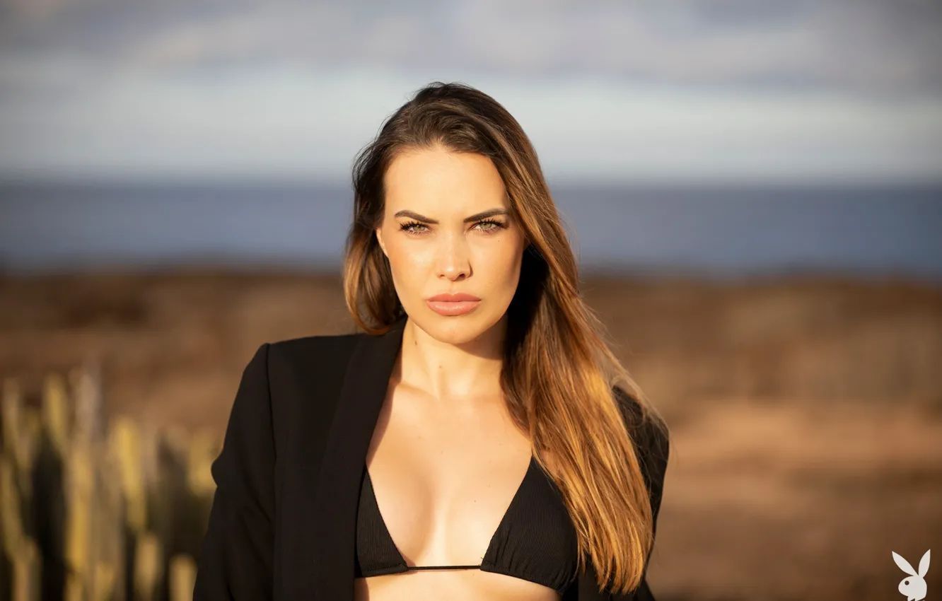 Photo wallpaper playboy, model, pose, jacket, jasmin, Sophistication