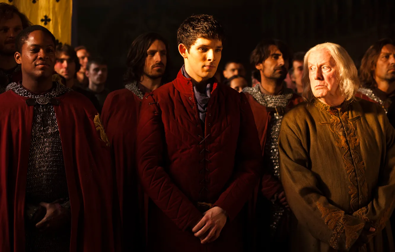 Photo wallpaper Merlin, Merlin, Keep the magic secret, Richard Wilson, Colin Morgan