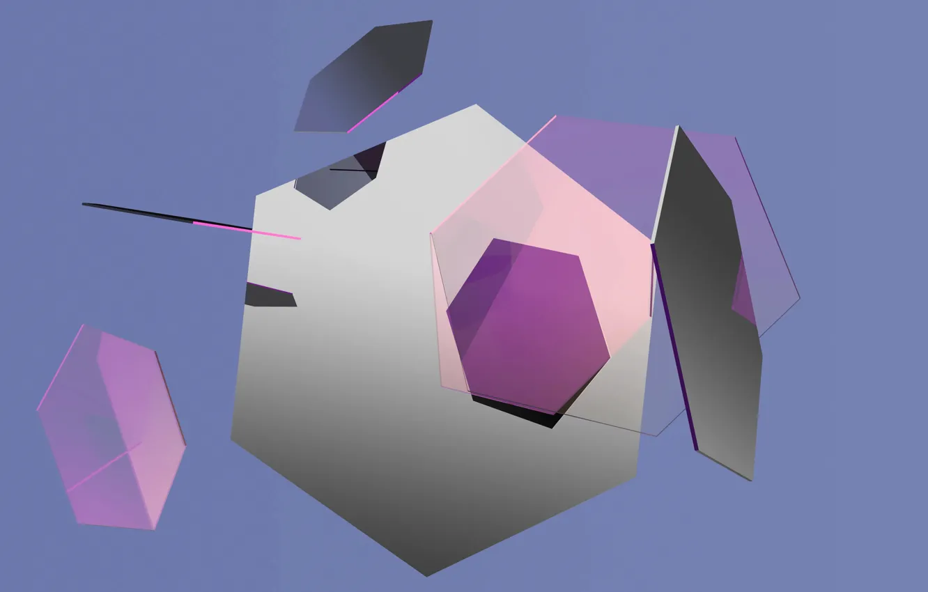 Photo wallpaper refection, Penta, macOS