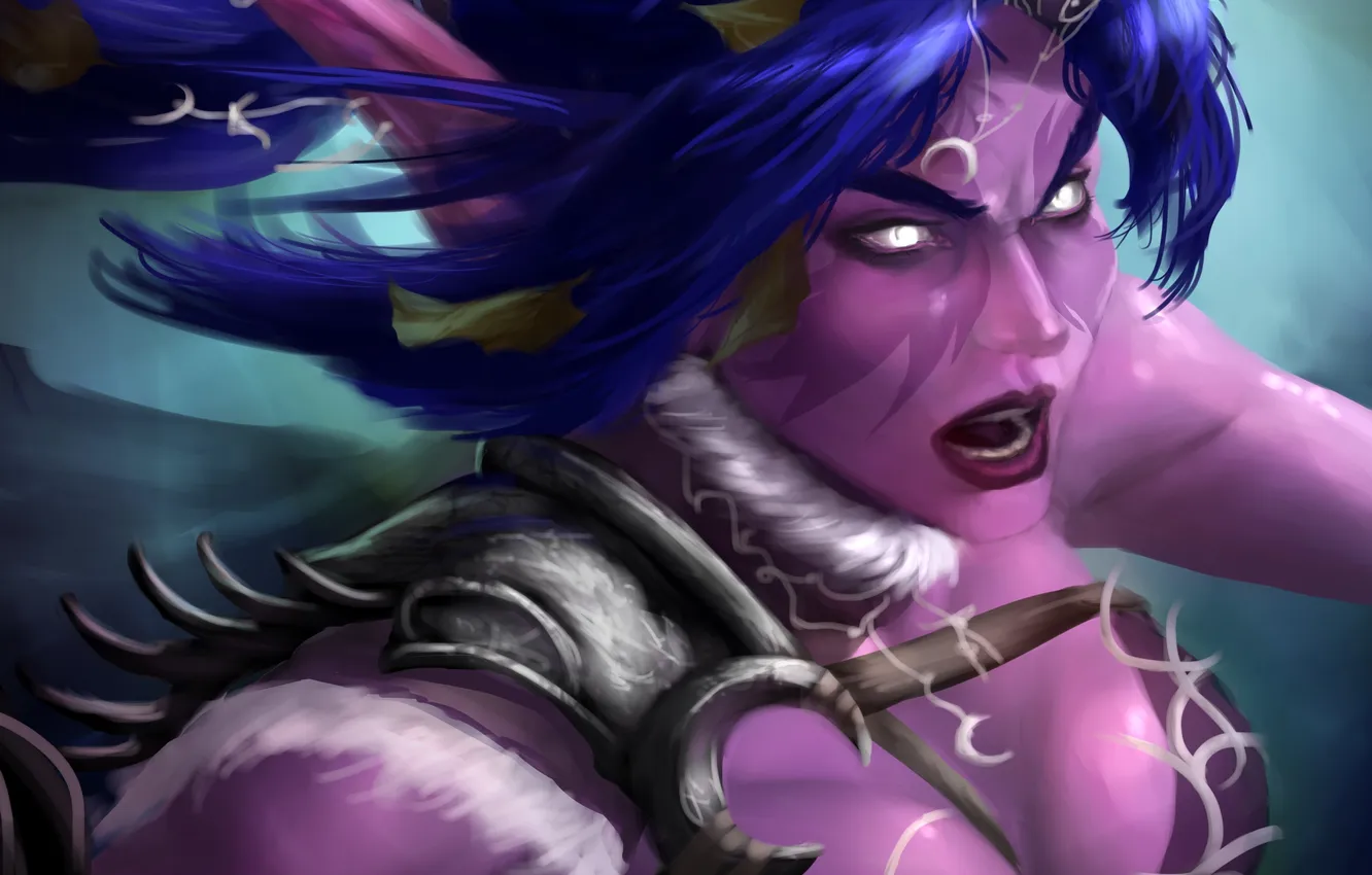 Photo wallpaper art, World of Warcraft, ears, elfika