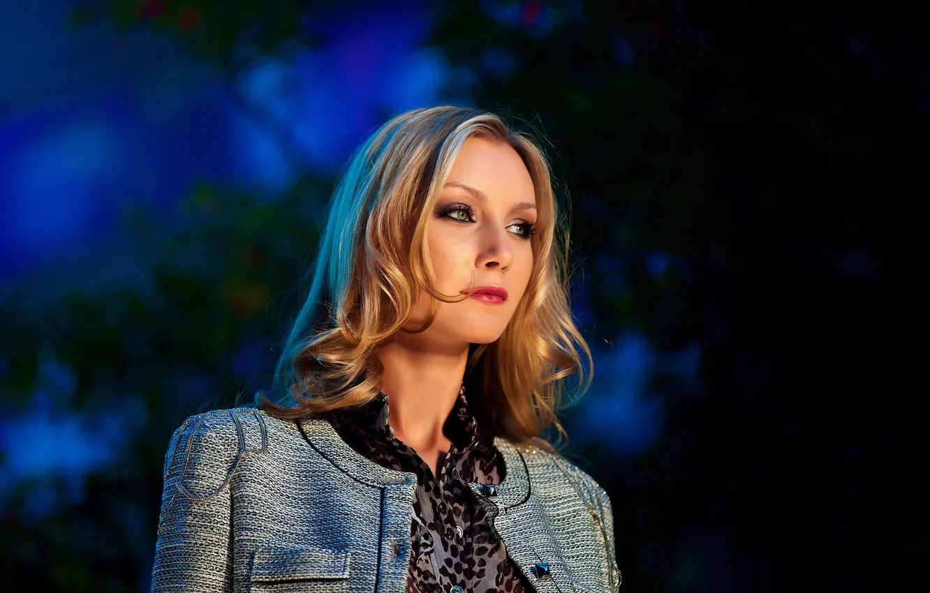 Photo wallpaper girl, background, portrait