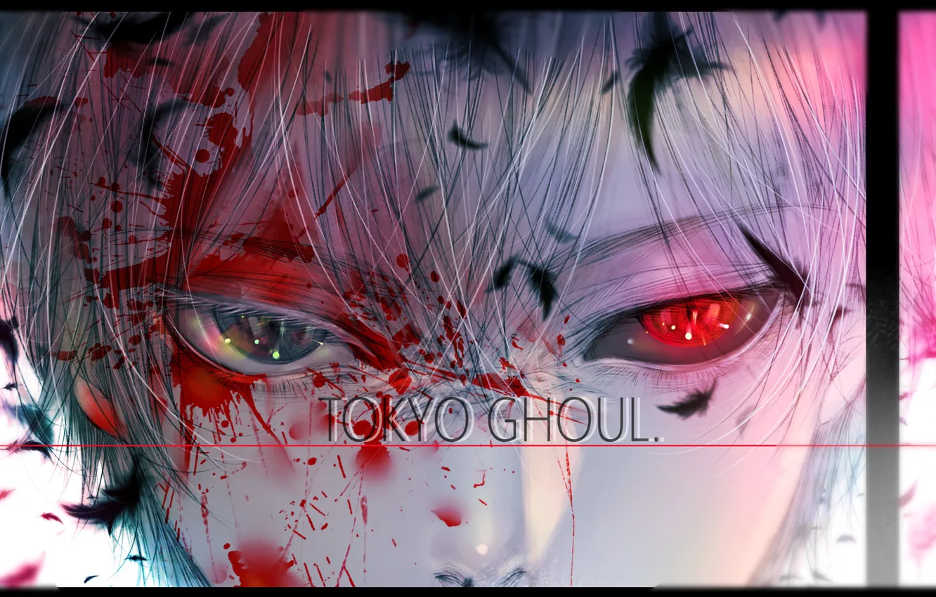 Photo wallpaper blood, guy, Tokyo Ghoul, Ken Kanek, by kuroe