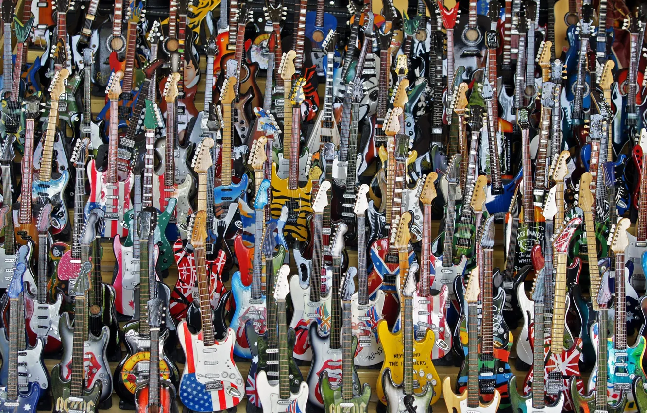 Photo wallpaper music, background, guitar
