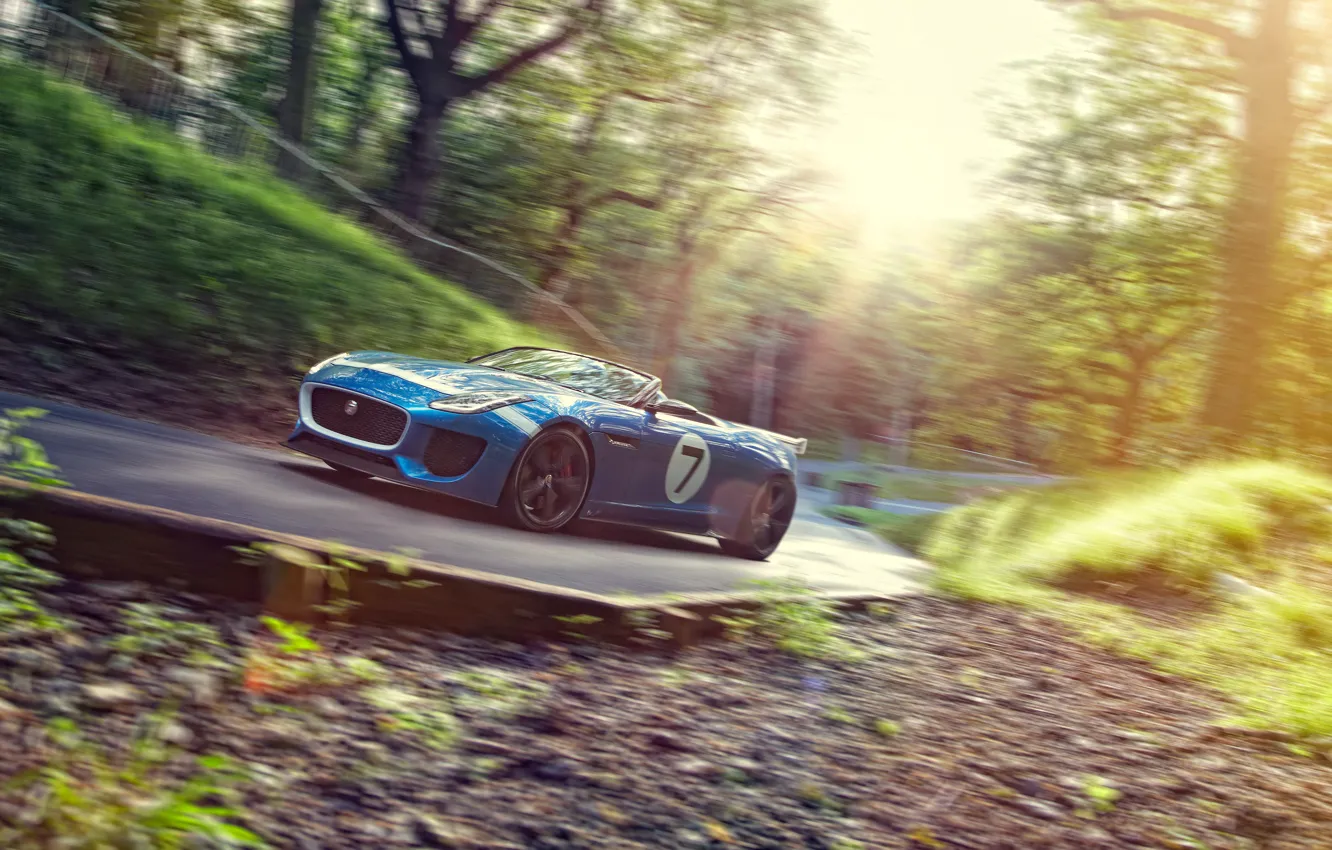 Photo wallpaper road, Concept, speed, Jaguar, Jaguar, Project 7