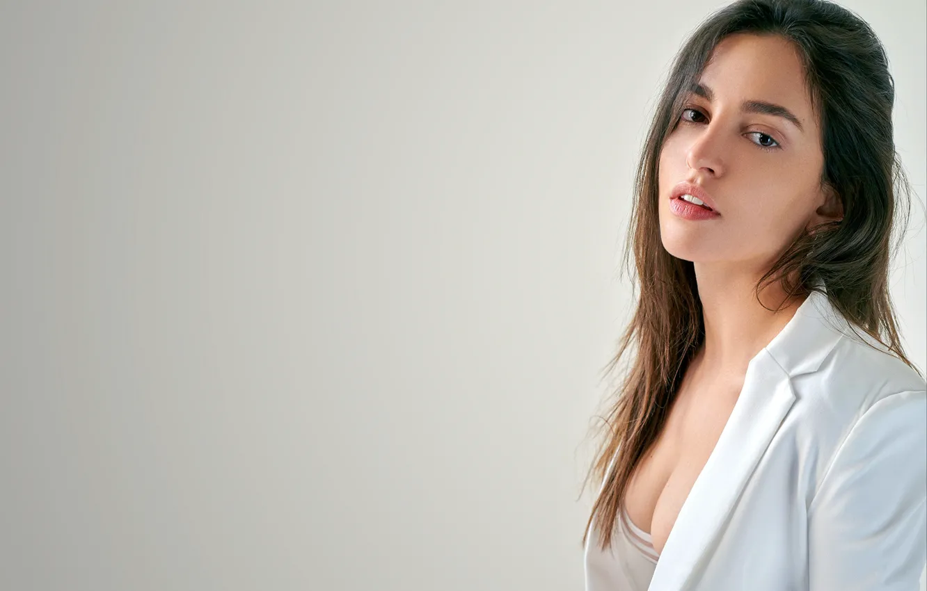 Photo wallpaper girl, eyes, smile, beautiful, model, pretty, beauty, lips