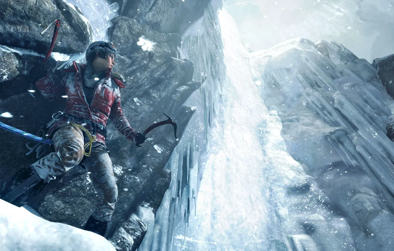 Photo wallpaper girl, the game, Square Enix, Xbox One, Rise of the Tomb Raider