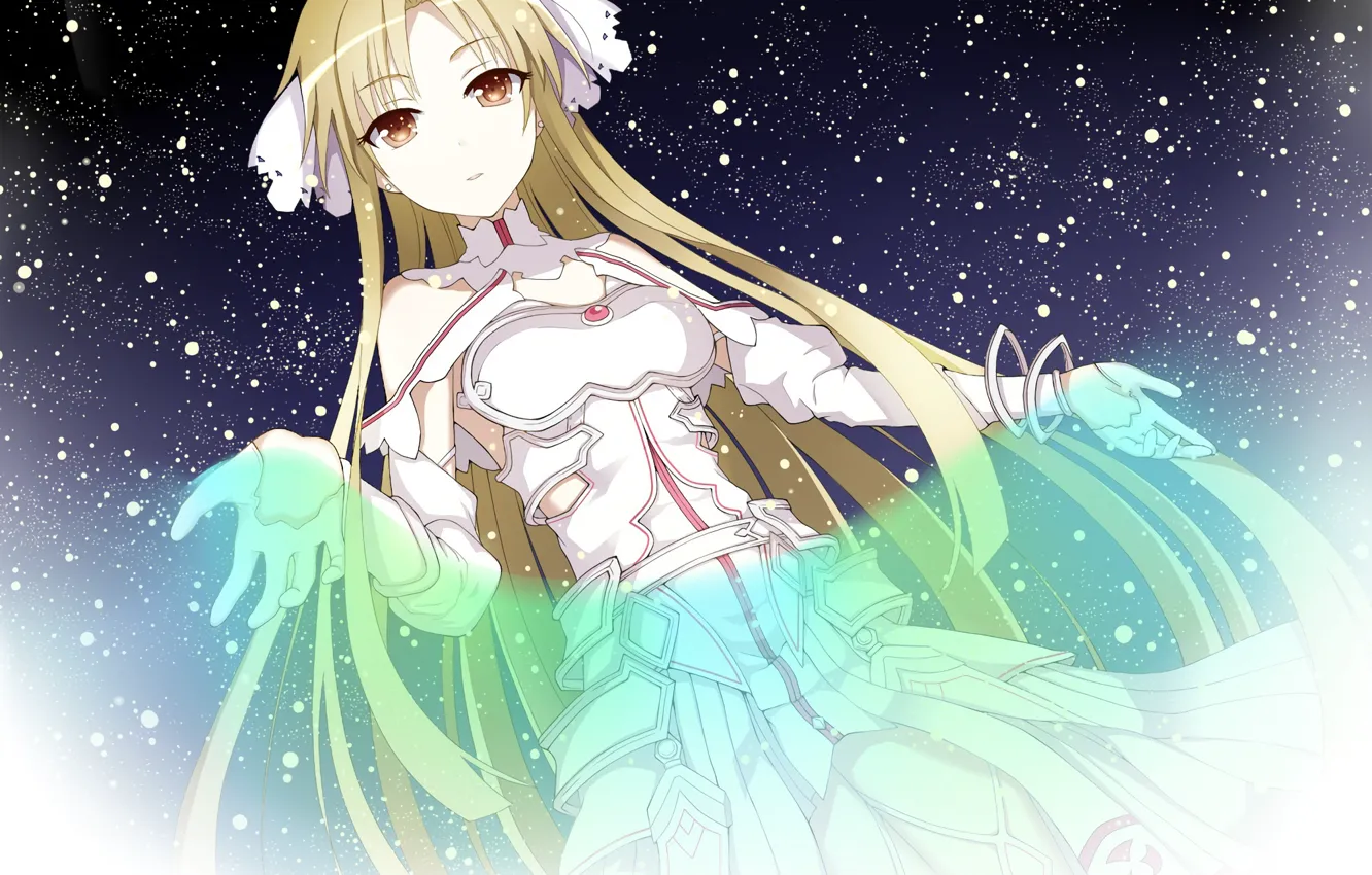 Photo wallpaper space, anime, art, sword art online, Asuna