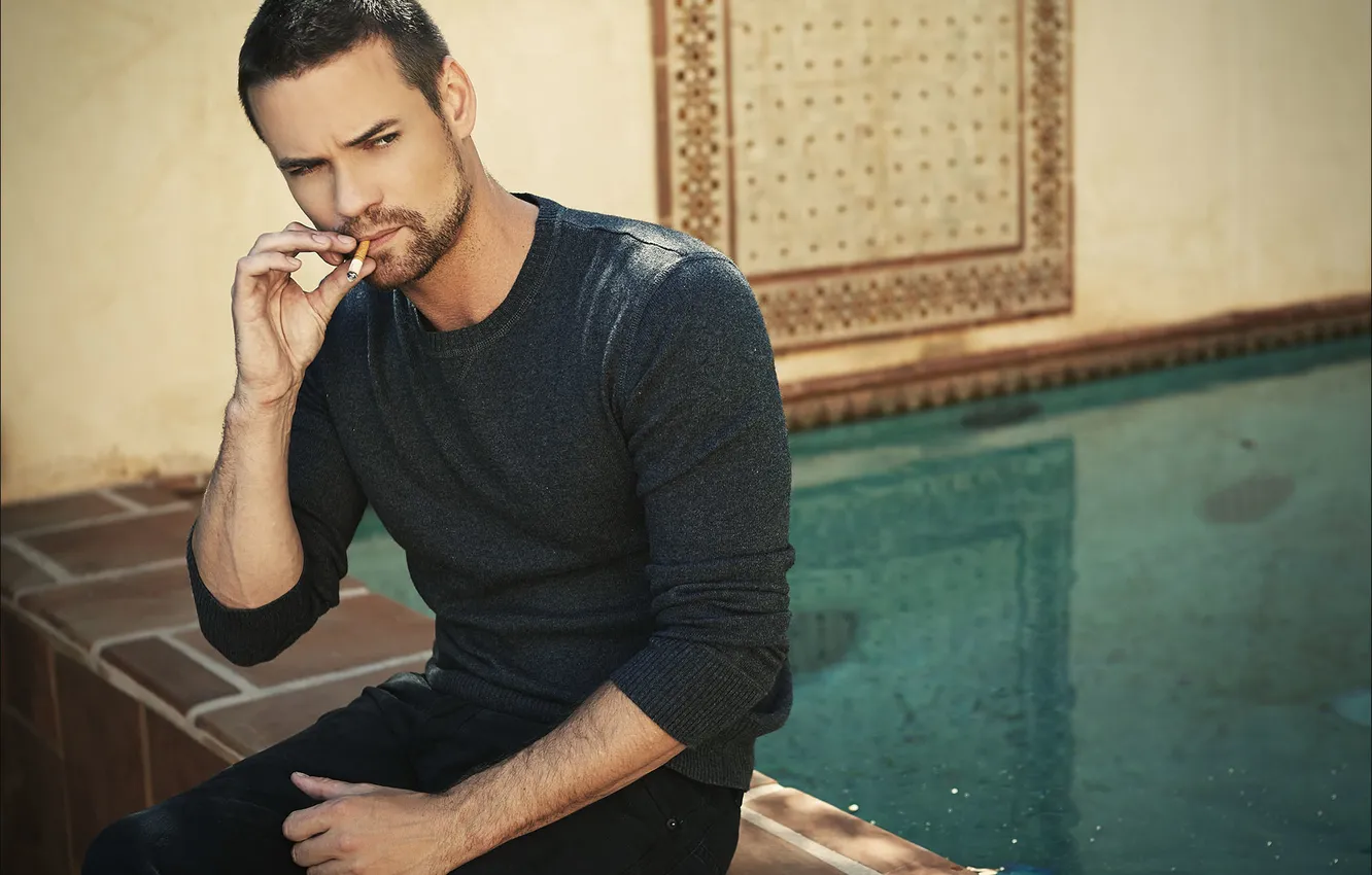 Photo wallpaper photo, Wallpaper, actor, smokes, Shane West