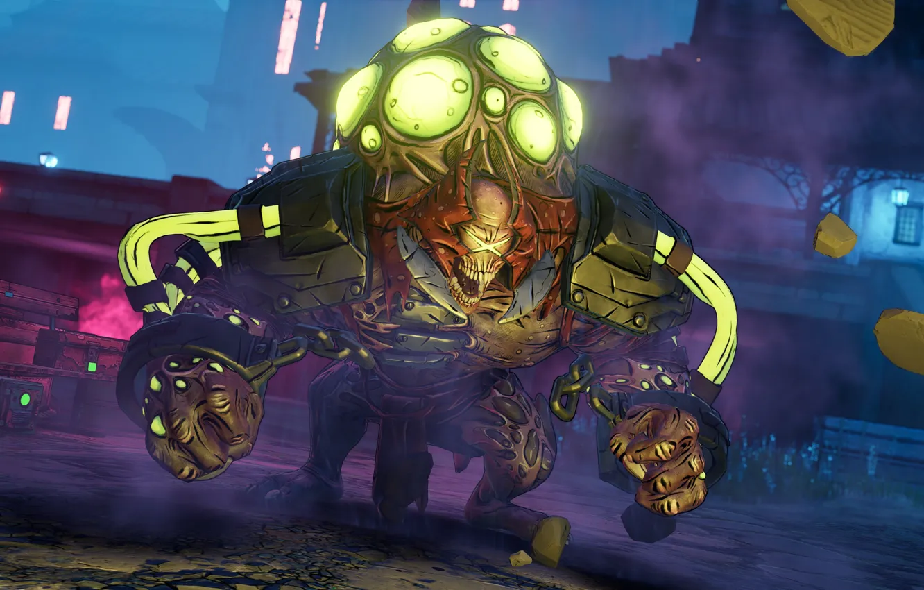 Photo wallpaper monster, teeth, being, muscles, Borderlands 3