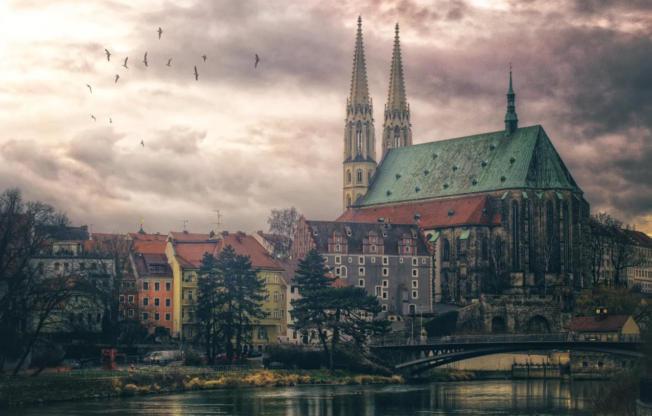 Photo wallpaper Germany, Church, Görlitz, church in Görlitz