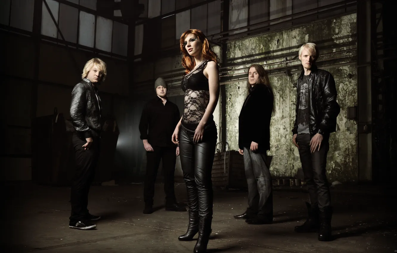 Photo wallpaper group, redhead, Delain, John Charlotte Wessels