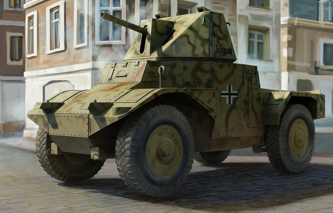 Photo wallpaper France, Germany, Trophy, Panhard 178, AMD 35, reconnaissance armored car, model 1935, Panzerspahwagen P 204 …
