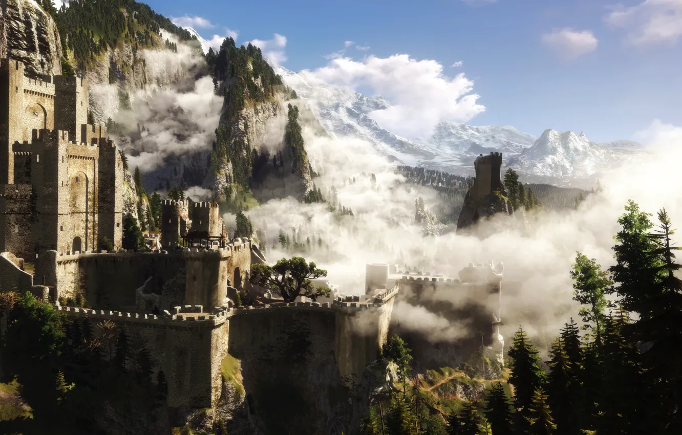 Photo wallpaper The Witcher, The Witcher 3, Kaer Morhen