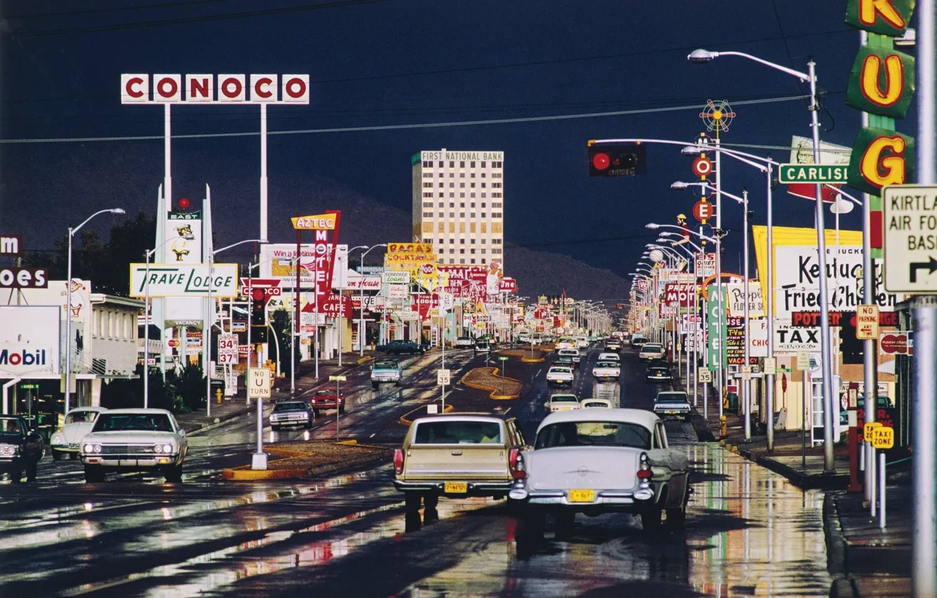 Photo wallpaper 1969, Route 66, New Mexico, Albuquerque