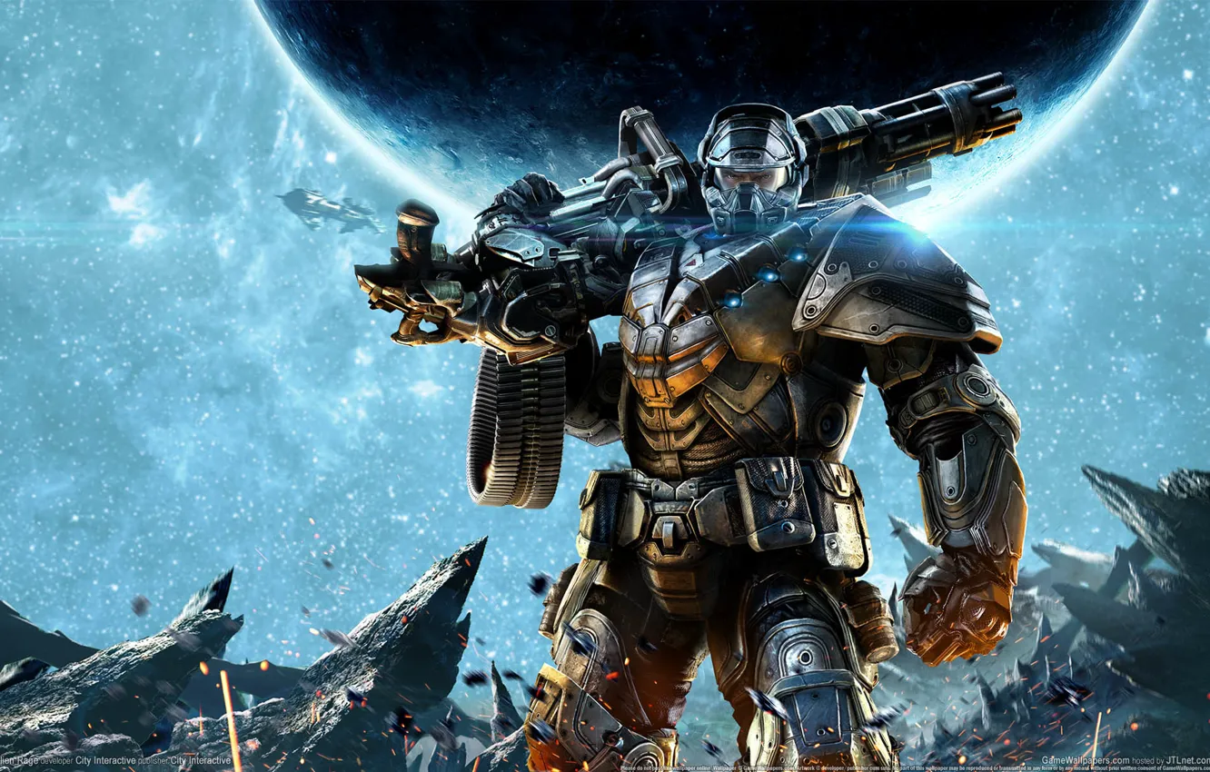 Photo wallpaper the sky, space, weapons, planet, space, sky, landing, spaceship