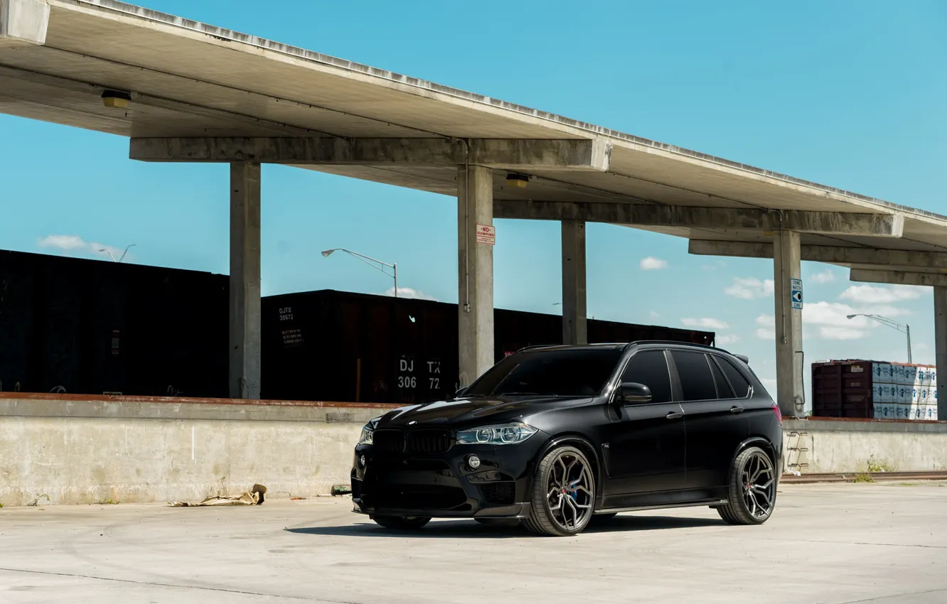 Photo wallpaper BMW, Black, X5M, F85