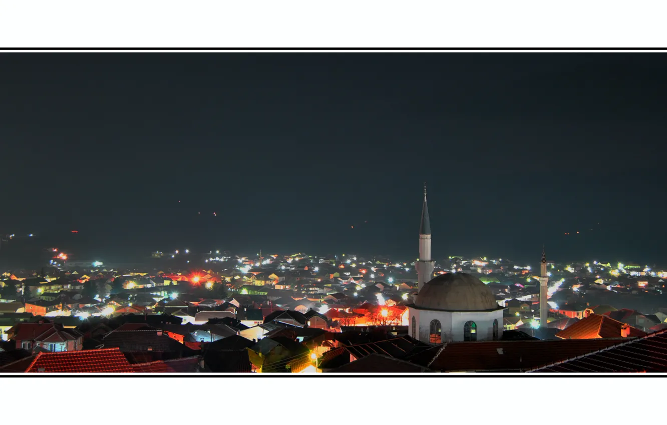 Photo wallpaper city, Debar, Mosque, my city, Diber