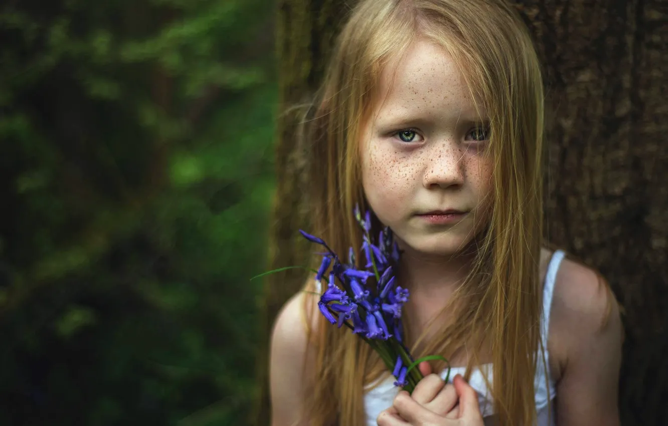 Photo wallpaper look, portrait, girl