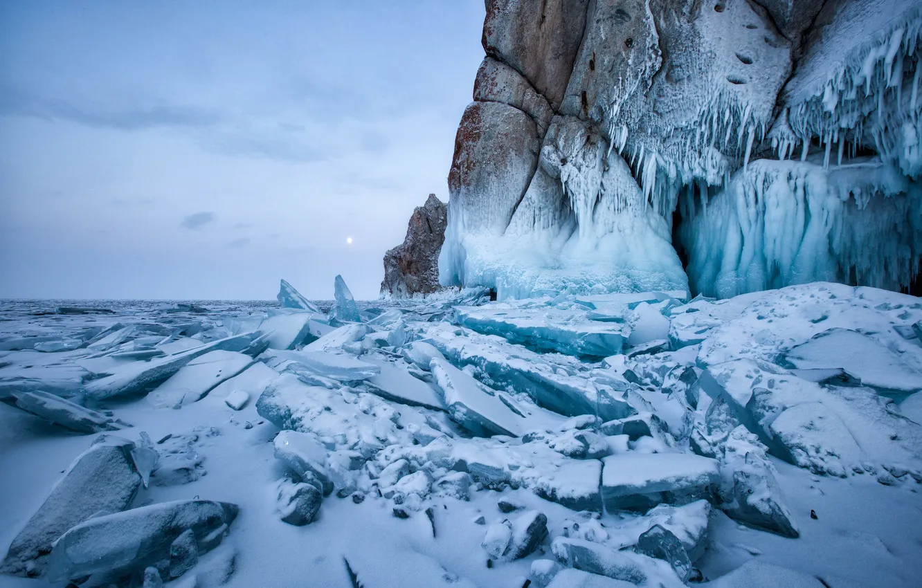 Photo wallpaper ice, cold, Glacier
