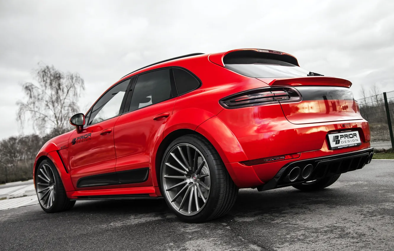 Photo wallpaper Porsche, Porsche, Prior-Design, Macan, makan