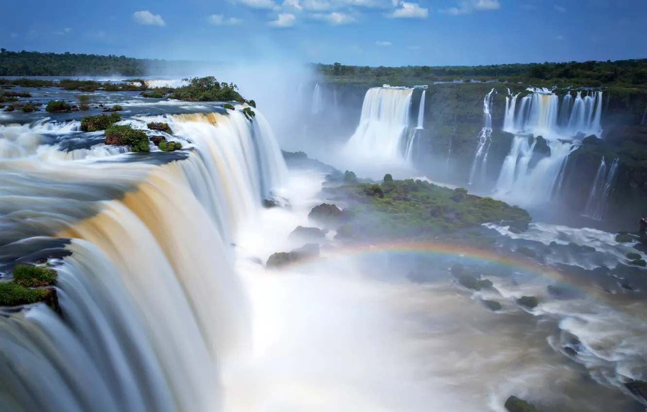 Photo wallpaper waterfall, Argentina, Iguazu Falls