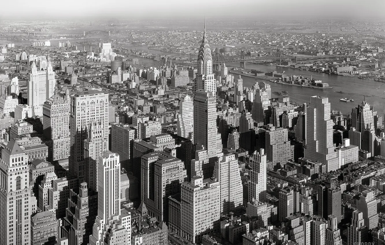 Photo wallpaper year, new, York, 1932